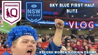Sky Blue First Half Blitz 2024 Womens State of Origin Game 1 Match Day Vlog.