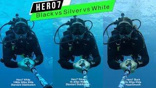 GoPro Hero7 Black Silver White Color  Stabilization Underwater Comparison - GoPro Tip #642