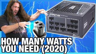 Wasting Money on Power Supplies How Many Watts You Need for a PC PSU 2020