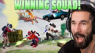 Intense And Awesome Squad Matches  Great Wins PUBG MOBILE