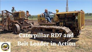 Caterpillar RD7 and Cat Belt Loader at work in Santa Margarita 2023