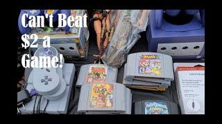 Flea Market Video Game Hunting Episode 21 Cant Beat $2 a Game