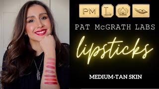 Pat McGrath Lipsticks for Medium Tan skins Natural light swatchescomparisons and more