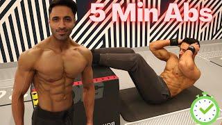 Abs Home Workout   عضلات بطن مشدودة ب 30 يوم   5 دقايق تمارين بالبيت