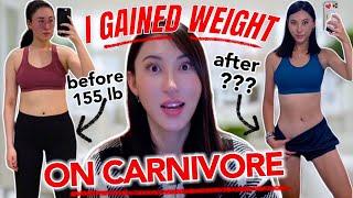 My Weight GAIN to Weight Loss Journey on Carnivore Diet  How I gained 25 lbs then lost the weight