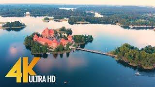 4K Drone Footage - Lithuanian Nature from Above - Ambient Drone Video