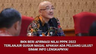 BKN BERI AFIRMASI NILAI PPPK TEKNIS 2022  PELAMAR TERLANJUR GUGUR MASAL AKAN DILULUSKAN? SIMAK YA