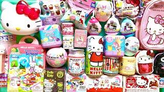 ASMR HELLO KITTY TOYS SURPRISE UNBOXING  HUGE Sanrio Mystery Blind Boxes mini toys