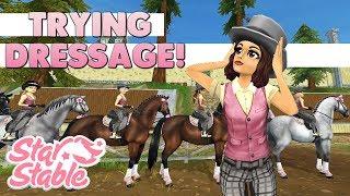 Trying Star Stable Dressage  - ft. Flower Girls Club