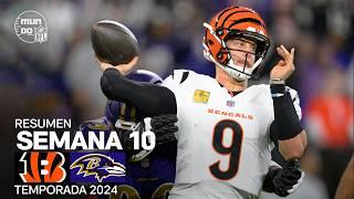 Cincinnati Bengals vs. Baltimore Ravens  Resumen en español  NFL SEMANA 10  Highlights 2024