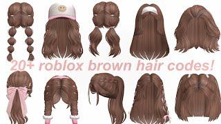 Aesthetic Roblox BROWN HAIR CODES *WITH CODES + LINKS*  ROBLOX BLOXBURG BERRY AVENUE