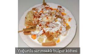 yoğurtlu sarımsaklı bulgur köftesi  Fellah köftesi.asmr vlog #yemektarifleri #trendingvideo #kesfet