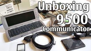 Nokia 9500 Communicator Unboxing 4K with all original accessories RA-2 review