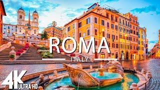 FLYING OVER ROMA ITALY 4K UHD - Relaxing Music Along With Beautiful Nature Videos - 4K Video HD
