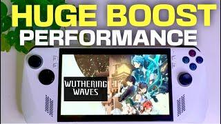 WUTHERING WAVES on the Asus Rog Ally Huge Performance BOOST