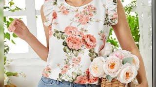 45 Modelos Lindíssimos de Blusas Floral