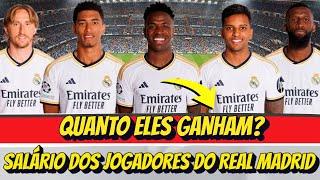 Salários Milionários dos Jogadores do Real Madrid em 2024  Vinicius Jr Rodrygo Bellinghan