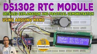 DS1302 Real Time Clock RTC Module - Detailed Explanation and Interfacing with Arduino & I2C LCD