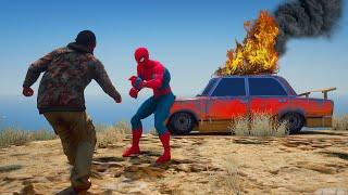 GTA 5 Spiderman Funny Ragdolls Jumps&Fails vol.12Euphoria Physics