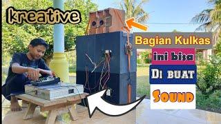 Gak kurang akal bekas kulkas bisa di fungsikan untuk sound no name audio miniatur sound system