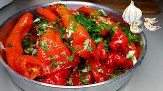 МАРИНОВАННЫЙ ПЕРЕЦ С ЧЕСНОКОМОЧЕНЬ ВКУСНЫЙ И БЫСТРЫЙ РЕЦЕПТМОЖНО НА ЗИМУСъедается Мгновенно 