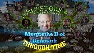 Ancestors and Descendants of Queen Margrethe II of Denmark Through Time Animated Family Tree