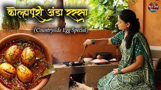 Three Egg Recipes  Kolhapuri Egg Curry  Half Fry  Village Cooking Maharashtra  Red Soil Stories