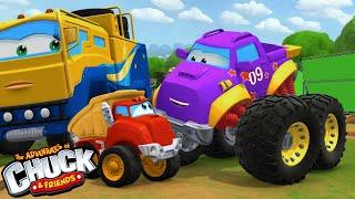 Learn with Chuck & Friends  Commercial TrucksRowdy The Rockstar  Cartoon for Kids