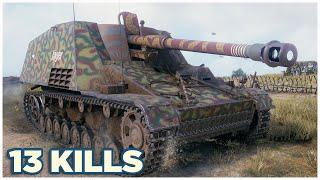 Nashorn • 13 KILLS • WoT Gameplay