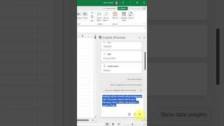 Use of Microsoft copilot in Excel  A.I in Excel