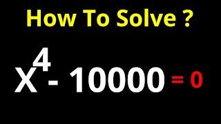 A Nice Math Problem X^4-10000=0