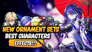 BEST FOR ACHERON AND DOT CHARACTERS New Planar Ornament Sets... Honkai Star Rail