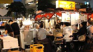 【福岡天神・屋台】常連さんに大人気の美味い炒飯と焼きラーメンの屋台に密着！｜japanese street food