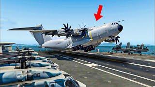 Why the US kept trying to land oversized cargo planes on aircraft carriers