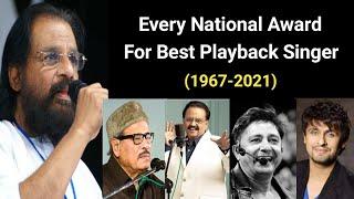 National Award For Best Singer  1967-2021  National Film Awards