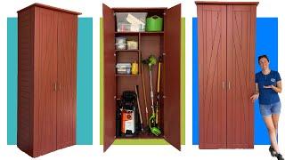 Giant Outdoor Storage Cabinet  Great for Indoors or Garage Too