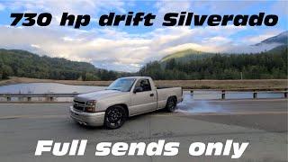 The ultimate Silverado drift truck. Turbo Chevy truck street drifting compilation