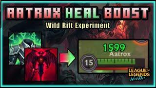 Aatrox Ultimate Heal Boost Analysis - Wild Rift Experiment & Knowledge