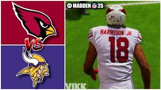 Cardinals vs Vikings Week 13 Simulation Madden 25 Rosters