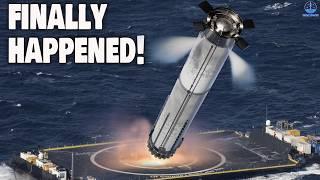 SpaceX Just Revealed Landing Starship Booster Onto The Droneship