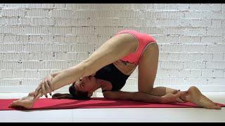 Lower back stretching with Anna