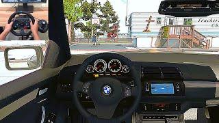 BMW X5 E53 In American Truck Simulator  Steering Wheel Experience