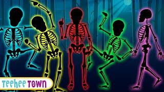 Midnight Magic  Five Skeletons Walking In Middle Of The Night  Spooky Song By Teehee Town