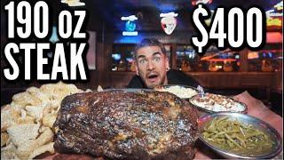 IMPOSSIBLE 15LB TEXAS STEAK CHALLENGE PRIME RIB  BIGGEST FOOD CHALLENGE EVER  MAN VS FOOD