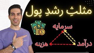 یادگیری مثلث ثروت و افزایش درآمد  کسب درآمد و رسیدن به استقلال مالی و سرمایه گذاری