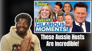 AMERICAN REACTS TO 12 live TV moments that had Aussies losing it   Today Show Australia