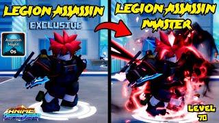 WISH LVL 70 LEGION ASSASSIN MASTER EXCLUSIVE UNIT SHOWCASE - ANIME DEFENDERS