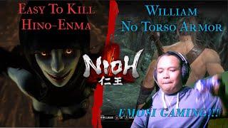 Nioh How To Beat Hino Enma No Torso Armor  Game Terkon***..... Part 3