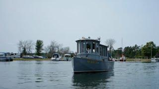 Unusual Freshwater Mini-Tugboat  Good News Tugboat  Lake Michigan