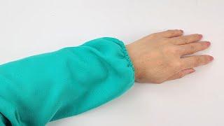 2 Easy ways to sew elastic band for basic sleeves design  Sewing Tips and Tricks for Beginners